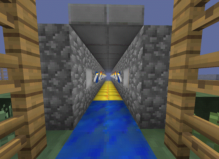 There is a bridge that leads to the middle realm, it is a sticky piston based bridge, you can make it not able to cross.