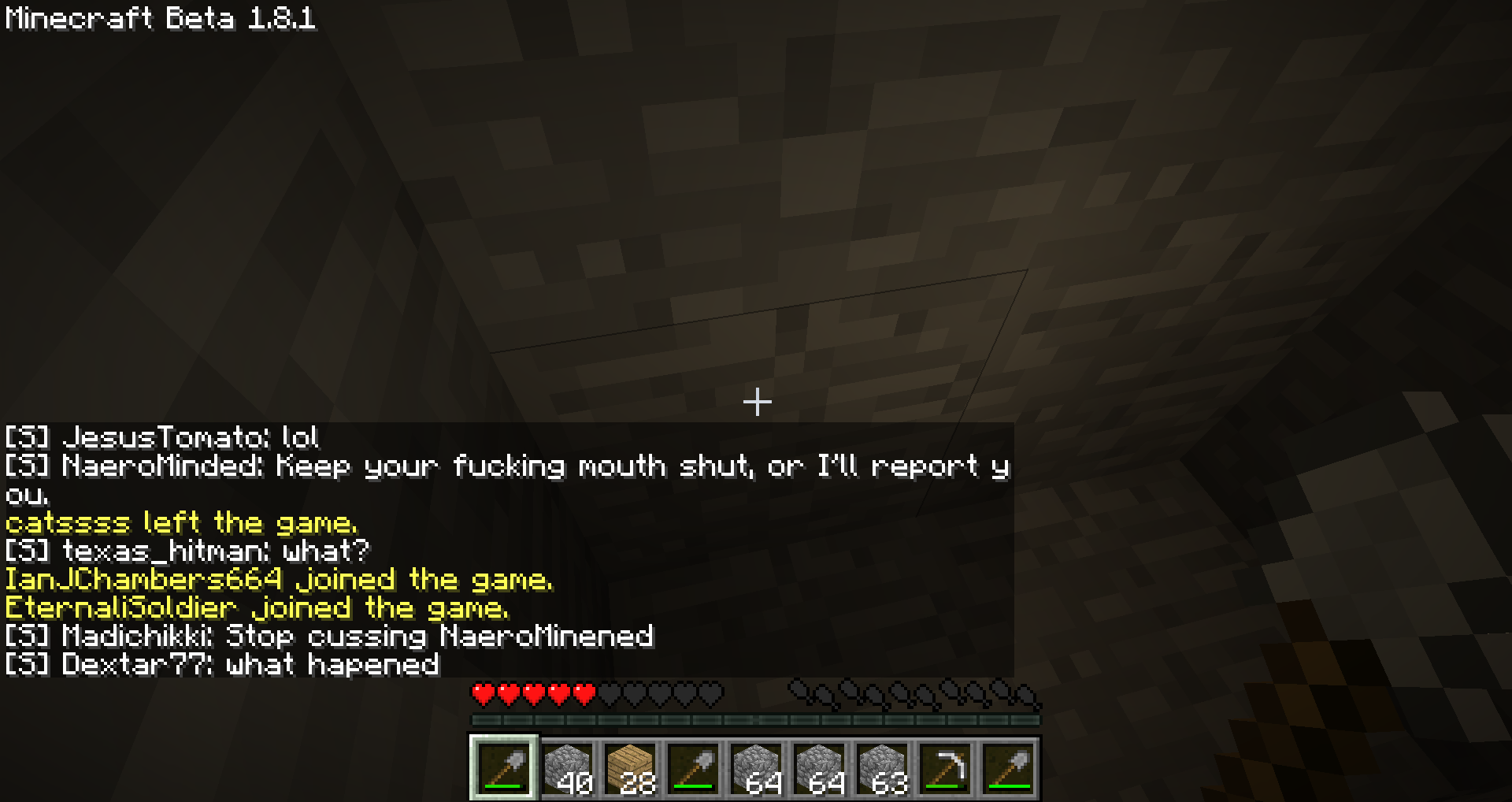 Asyou can see people are asking him to stop swaering.