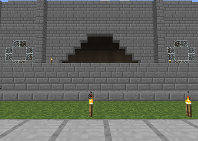 The big building with around 40x40 space to build inside.