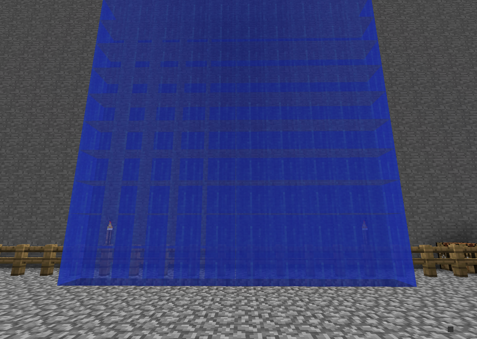 This is on all 4 sides and at the top there are pistons so you can turn on/off the water.