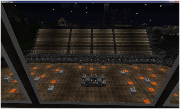 The view from the VIP / Head Official box