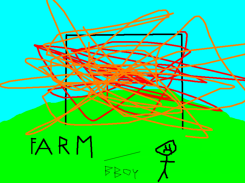 BBoy was standing next to my greifed farm...