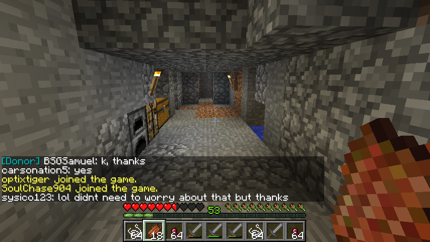 Me, 5 minutes before death by server bug.