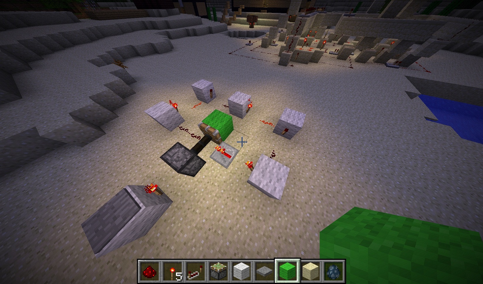 Here's an example using a repeater. The redstone clock shown here will only loop while somebody is standing on the pressure plate behind the sticky piston.
