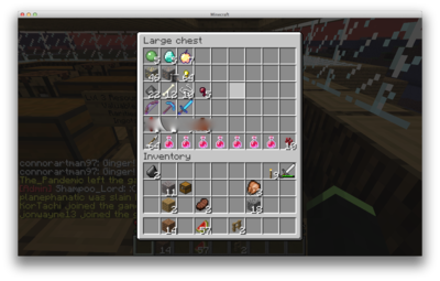 The complete chest, with the mystery items blurred out. The bottom layer is the prizes if the highest bid/buyout is by the 21st.