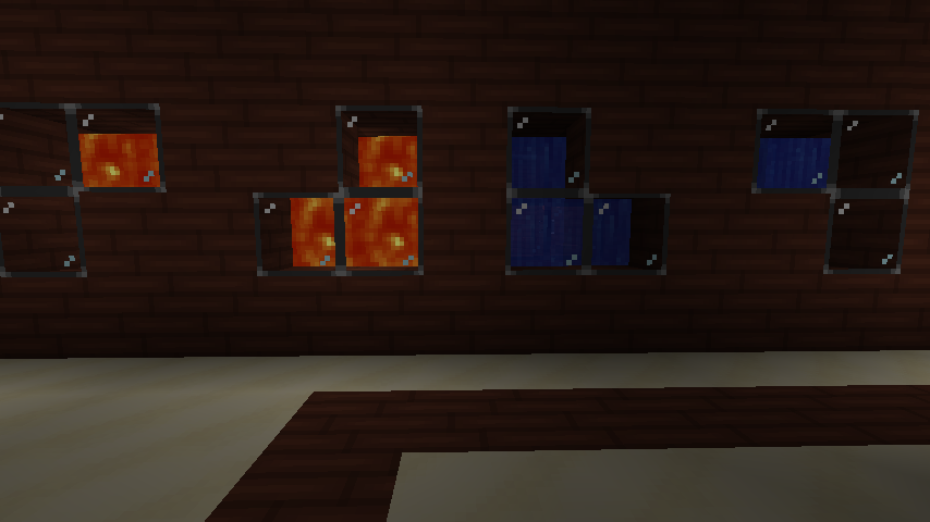 Our Bridge With Cool Lava And Water Flowing Inside.