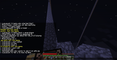 cuzusuck openly avoiding the swear filter. No mod or minimod objects.