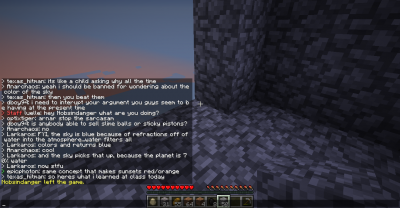 larkaros swearing. No mod or minimod objects.
