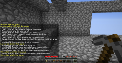 texas hitban sexually harassing. No mod or minimod cares.