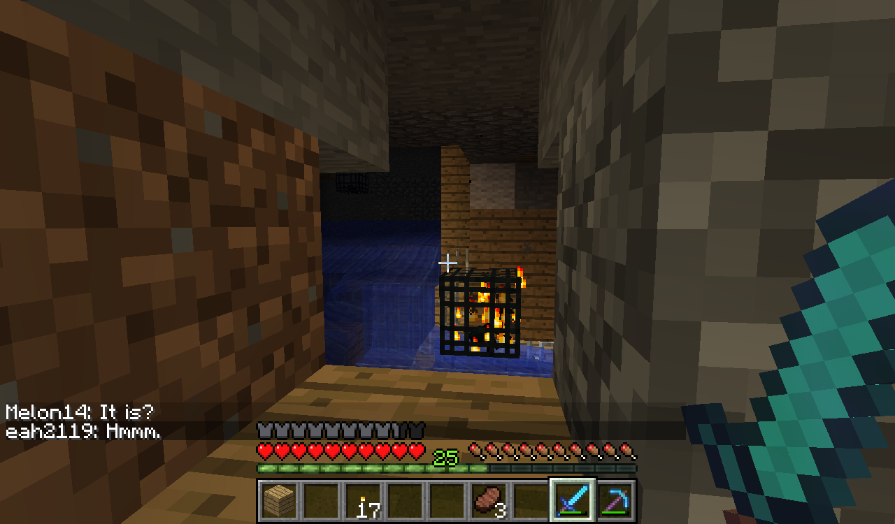 look closely and you see both spawners