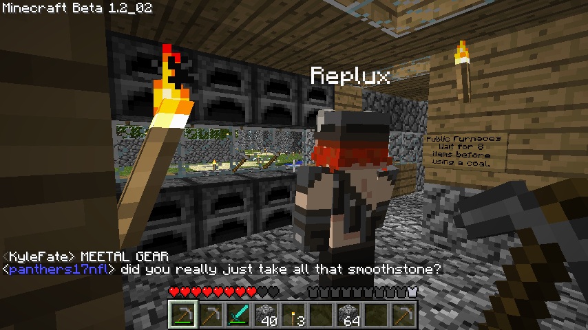 Removing the hoes to make more room. Smoothstone is so valuable, right?