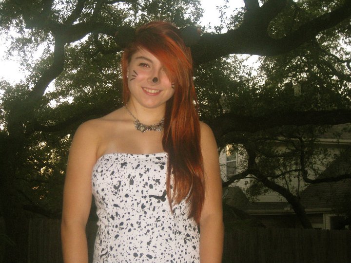 We had a Theme to a dance tonight, It was Animals. I got Lion she got Dolmation