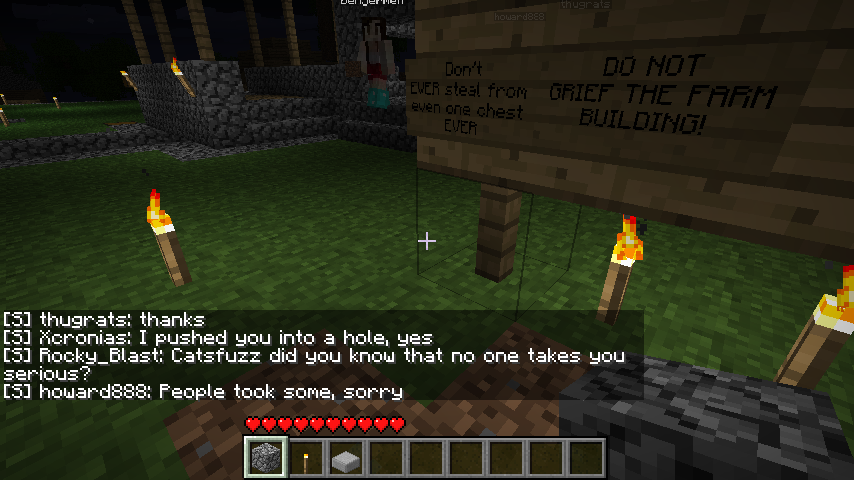 Him admitting to spawn killing/indirect PvP at spawn.