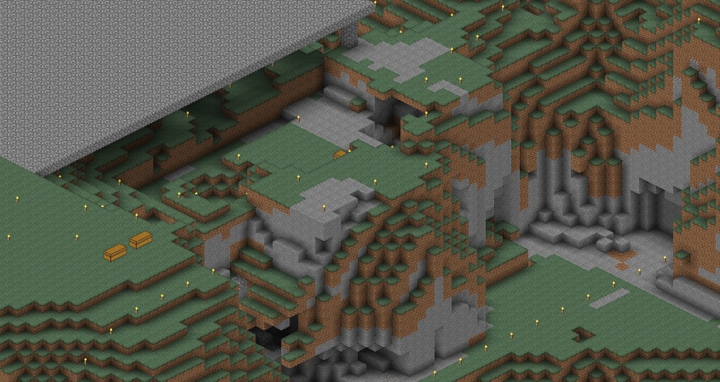 This is what has annoyed me the most of all, that someone's starting to terraform on my mountains.