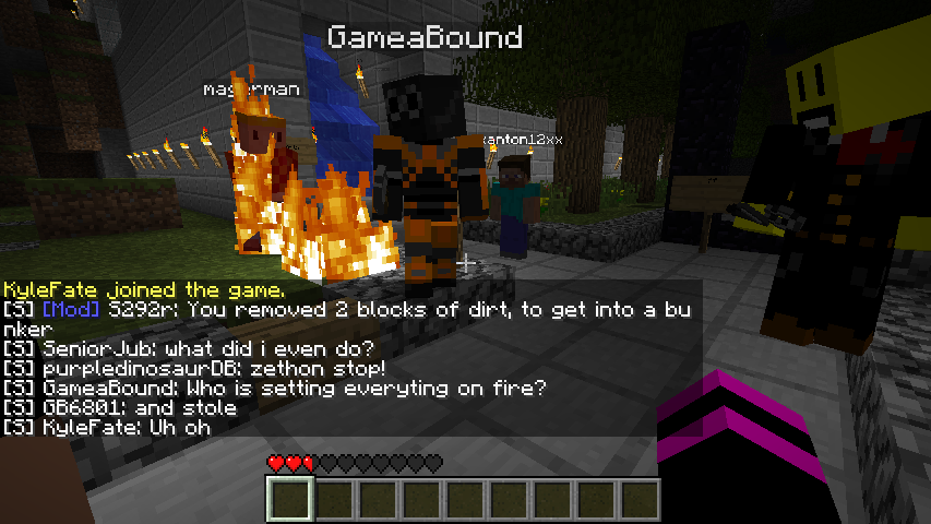 setting others on fire, set me on fire a second time before this screenshot