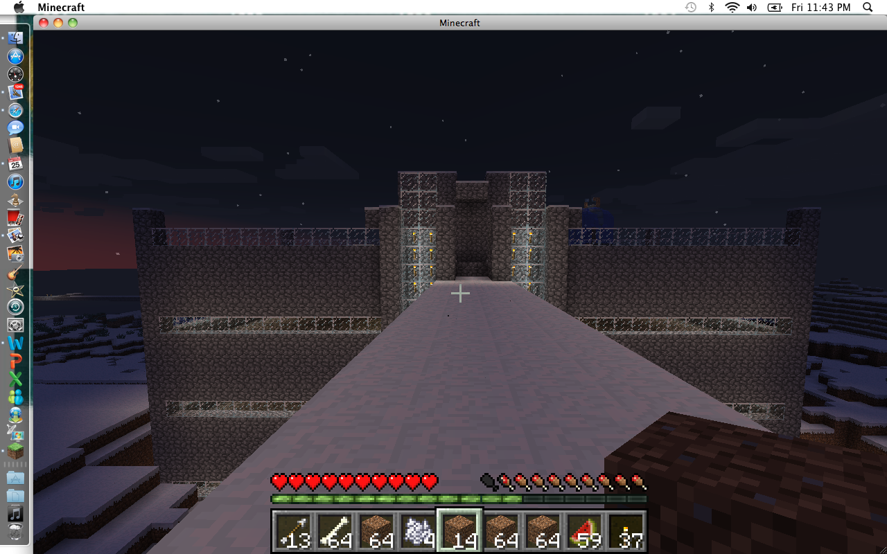 On top of the bridge connecting the Farm to Revolution Center.