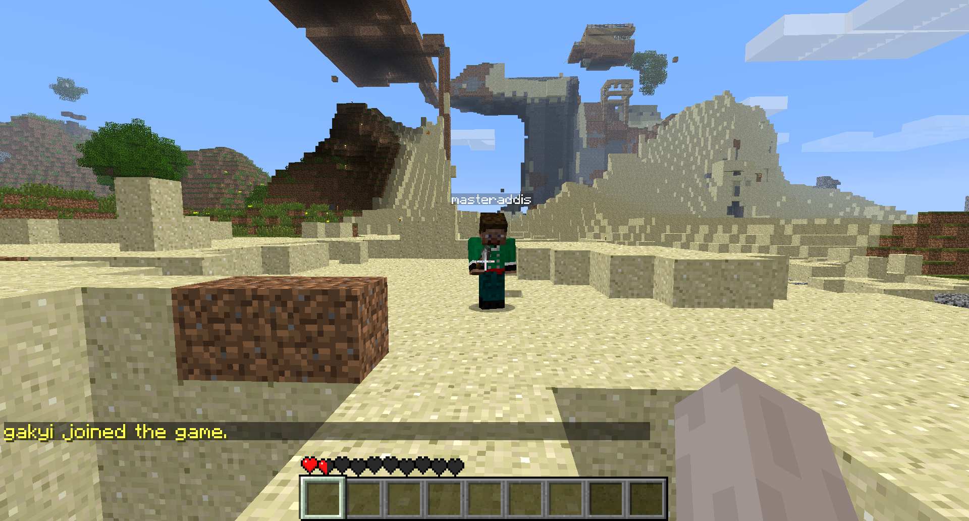 This is so you see his name, and skin so you know its him.