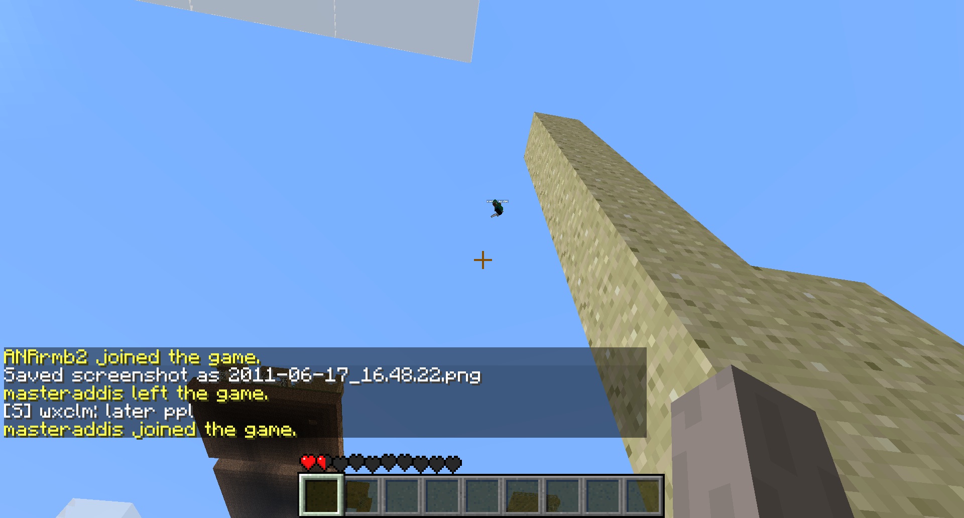 here he is using the flyhack.