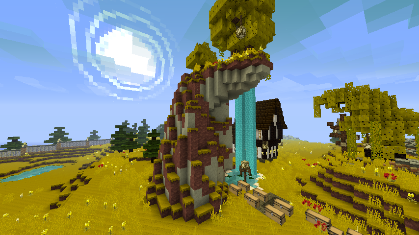 A mountain/ large hill I made today.