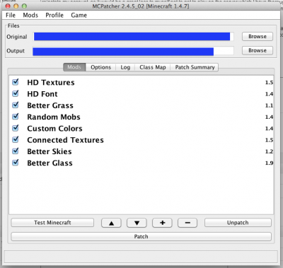 I blue'd out the directory because I run my laptop off of a server at home so it has some IP information in it