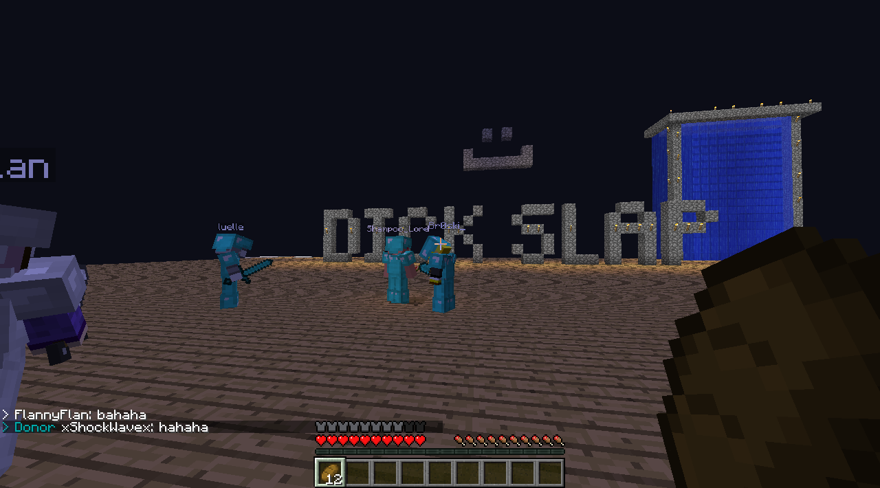 I cobbled "**** slap" on broski's roof a<br />Attendance: luelle,shamps,broski,flanny,canna,wookz,shockwave