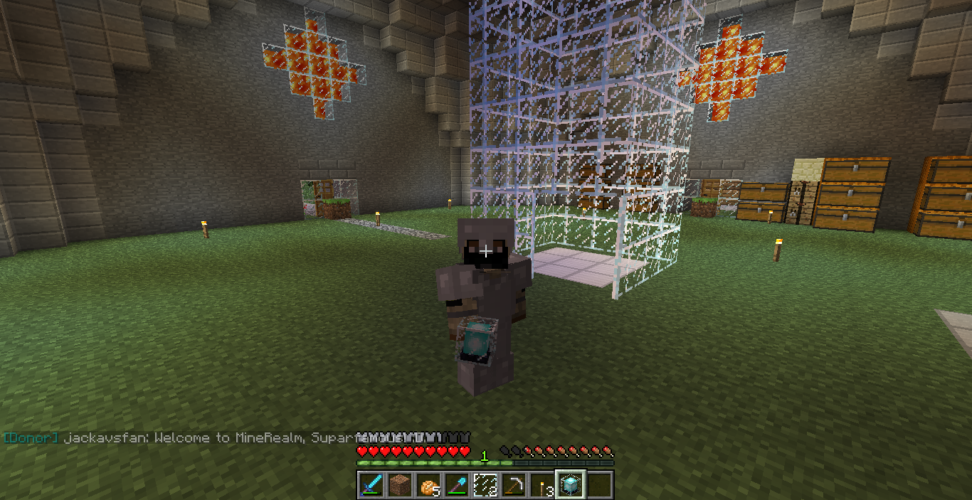 Me holding my beacon