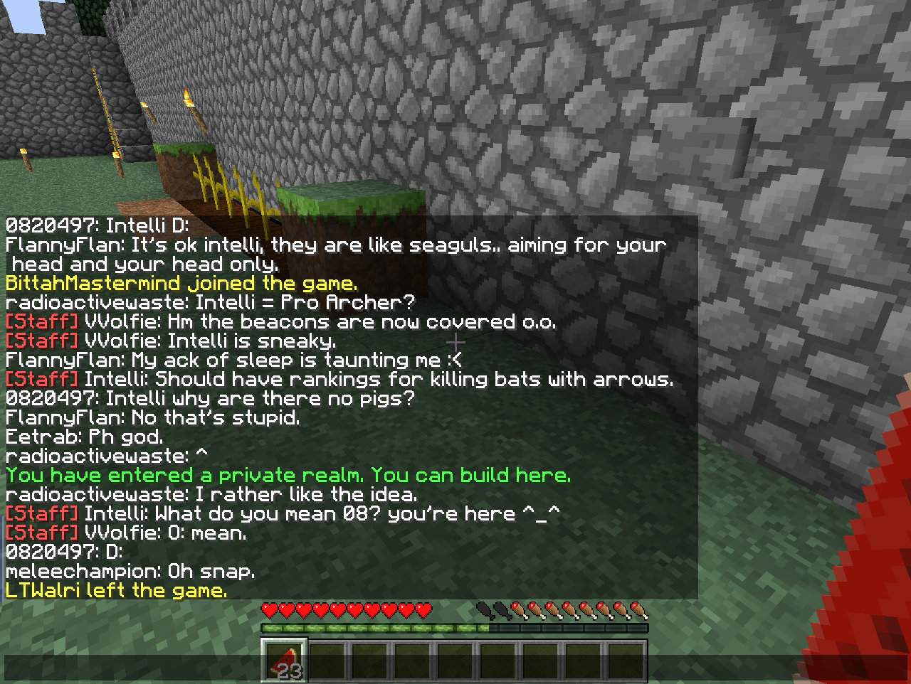 Intelli answering my question, as to where the pigs are :/