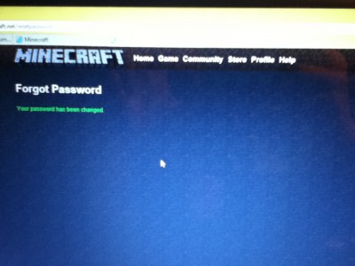 Password changed