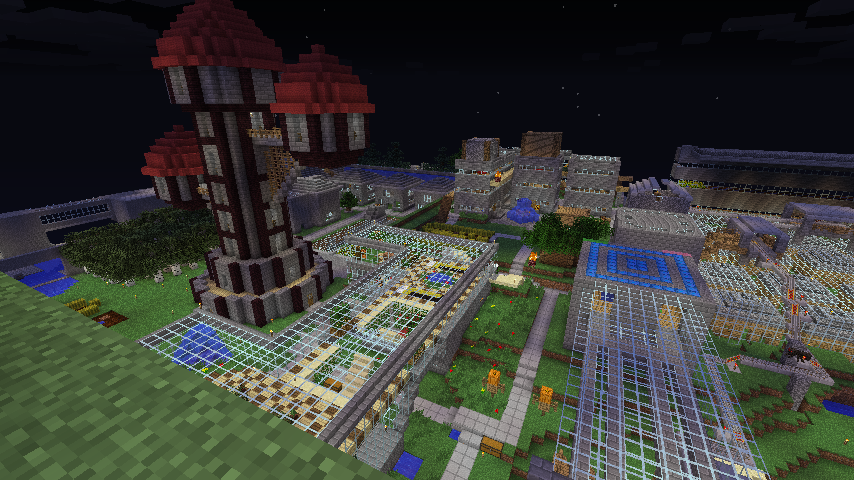 Here is a picture of a part of the city from dude545's house.