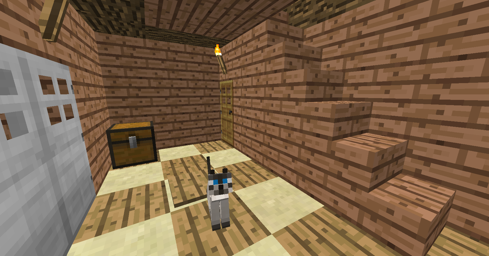 The chest was moved to see if they were behind it.