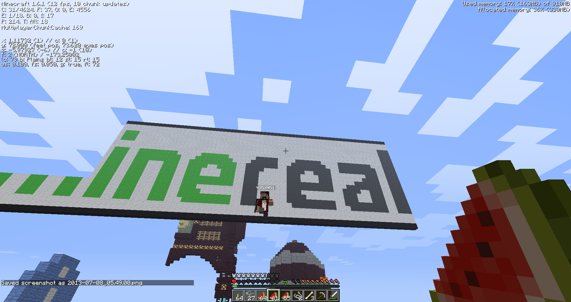 This is him flying and me at one heart because obviously he kept trying to kill me.