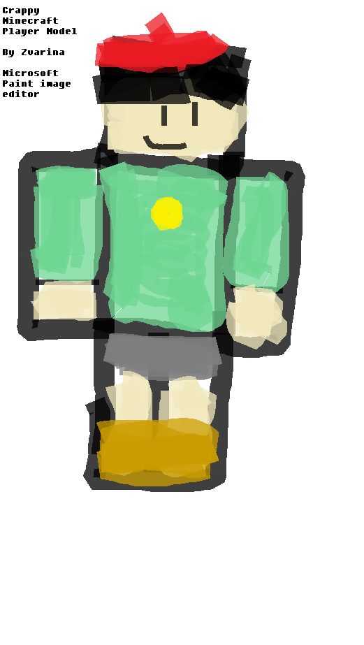 How my character would look. Used Paint, sowwy :c