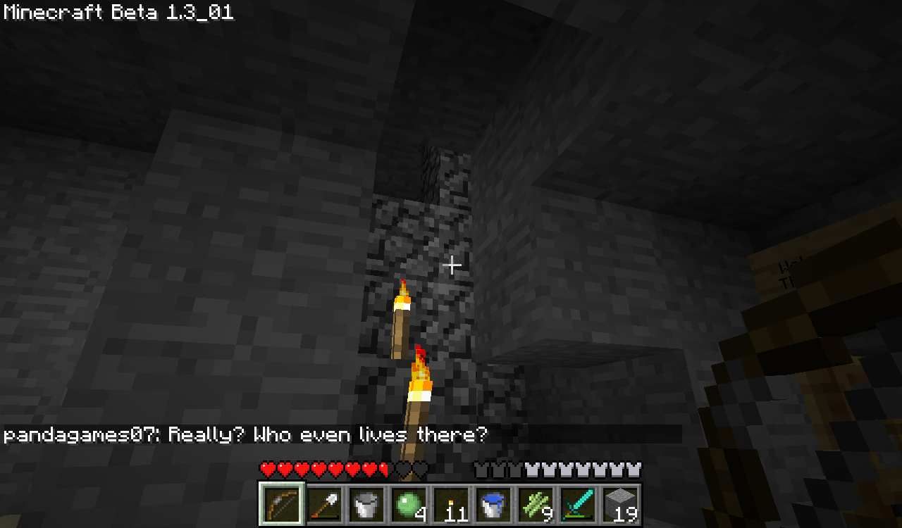 This is how he broke into my realm, by digging through my wall like this.