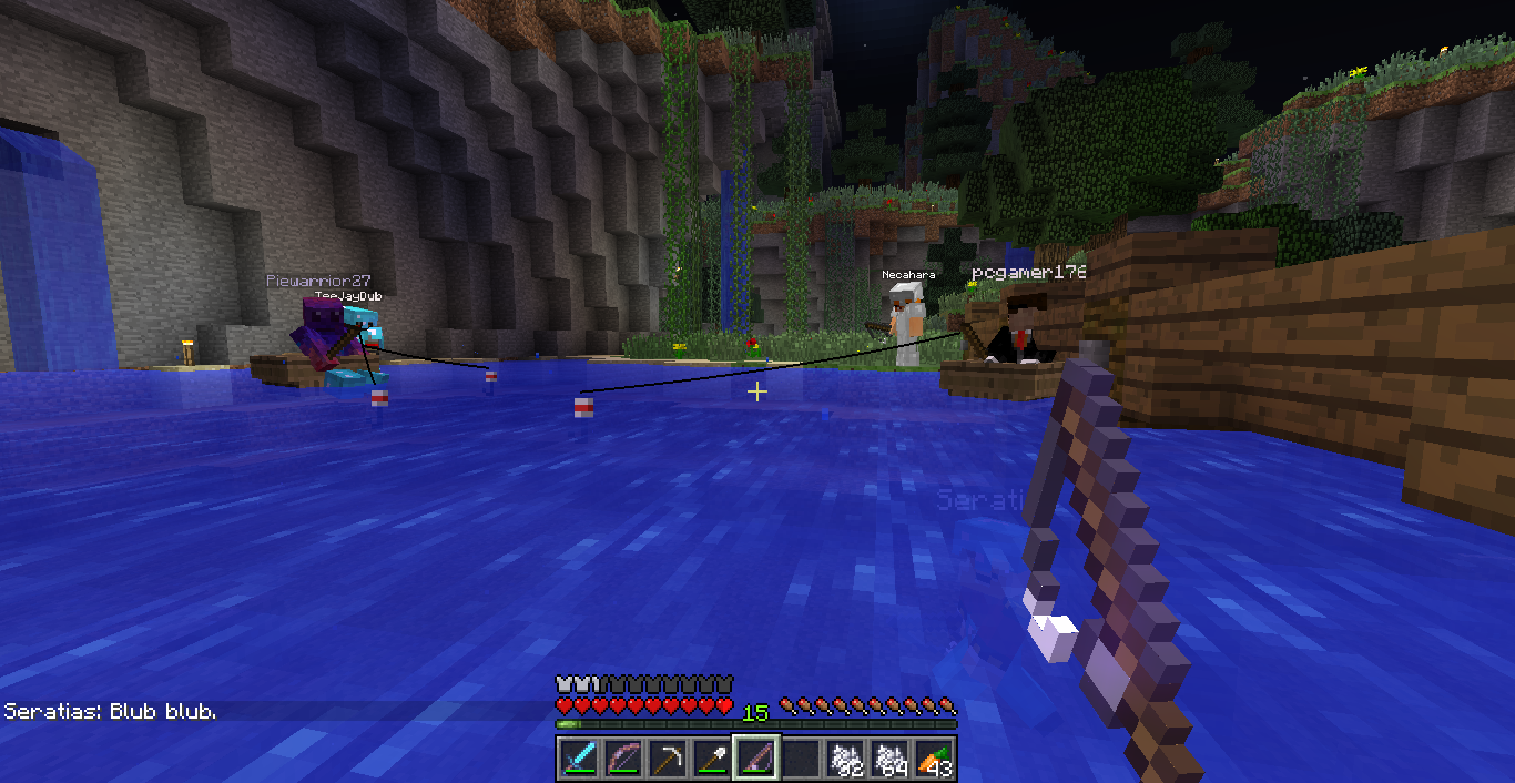 Fishing trip at spawn