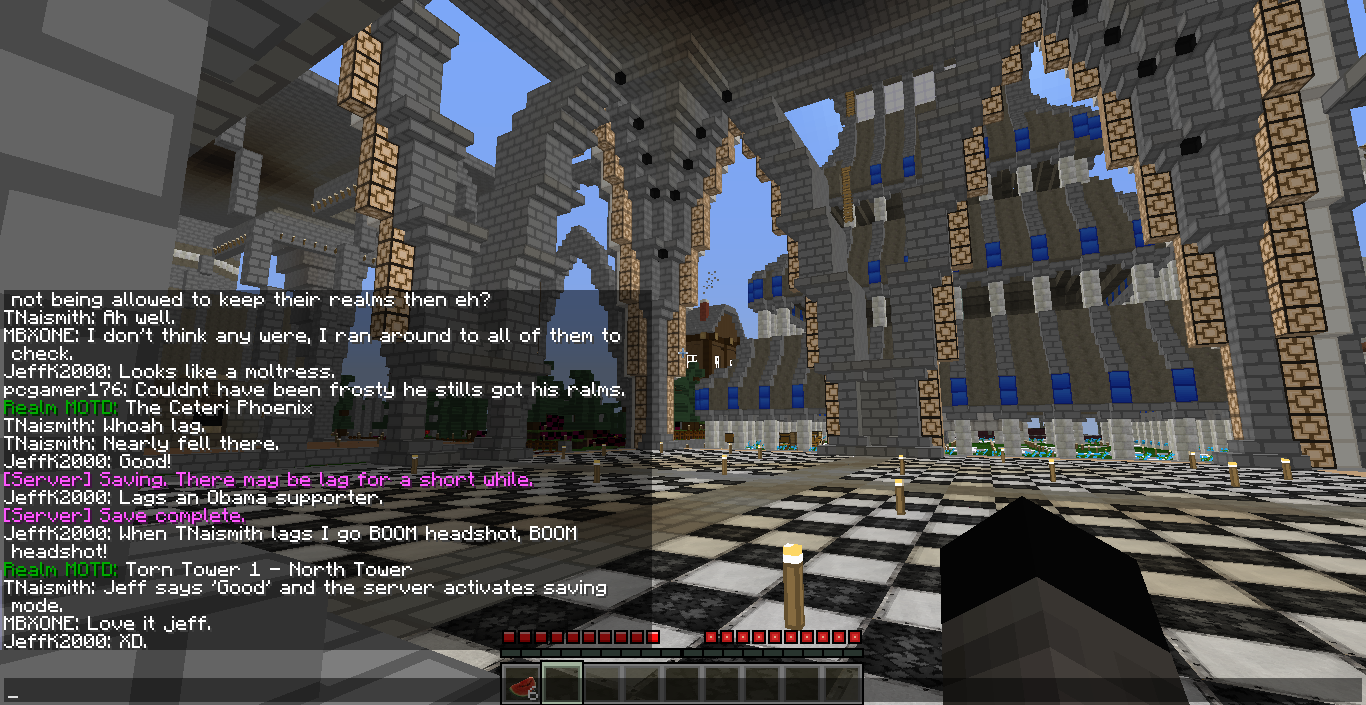 I got da power to make the server save.