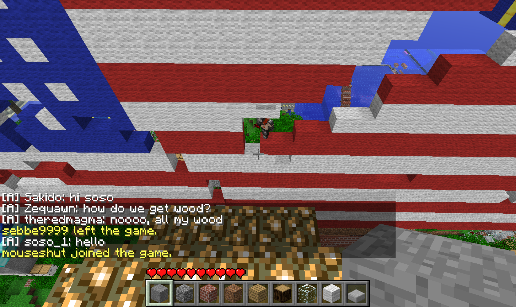 Another one of him destroying the flag.